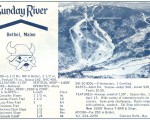 1964-65 Sunday River Skiway Trail Map