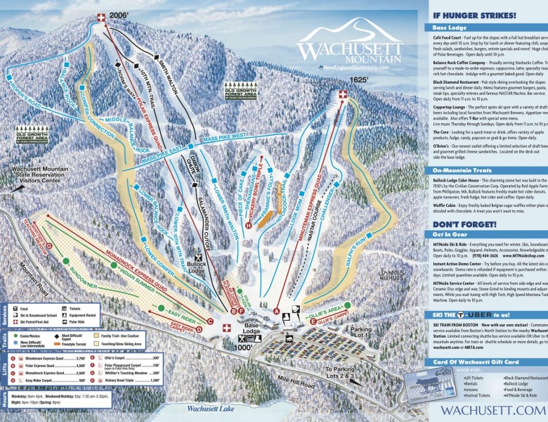 2023-24 Wachusett Trail Map