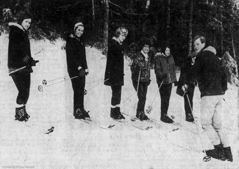 A ski school lesson in March 1966