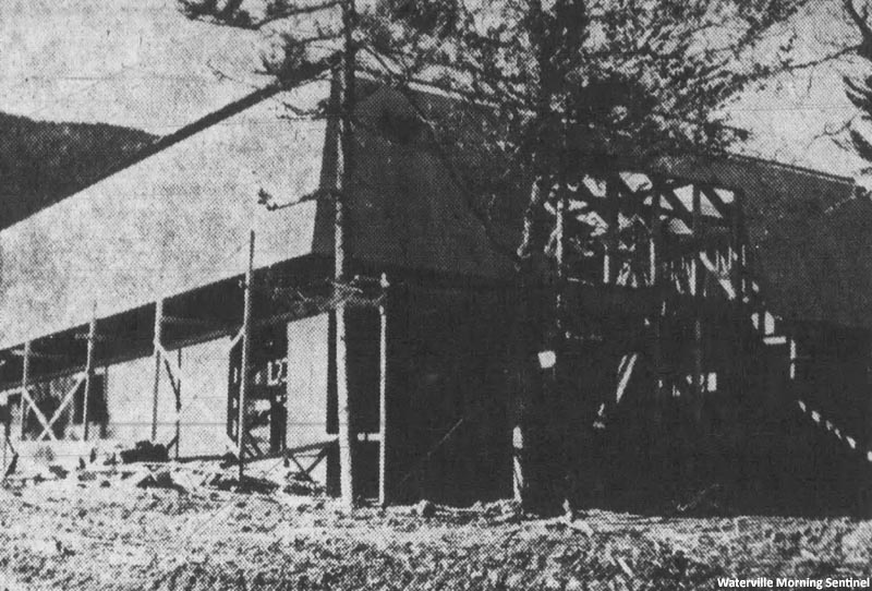 Construction of the base lodge (Fall 1966)