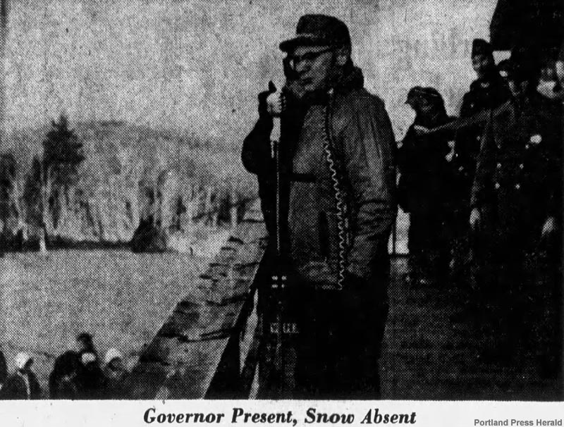 Governor John Reed dedicating Mt. Agamenticus (December 19, 1964)