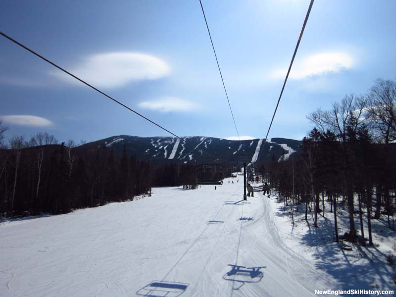 Looking up the mountain from the South Branch Quad in 2012