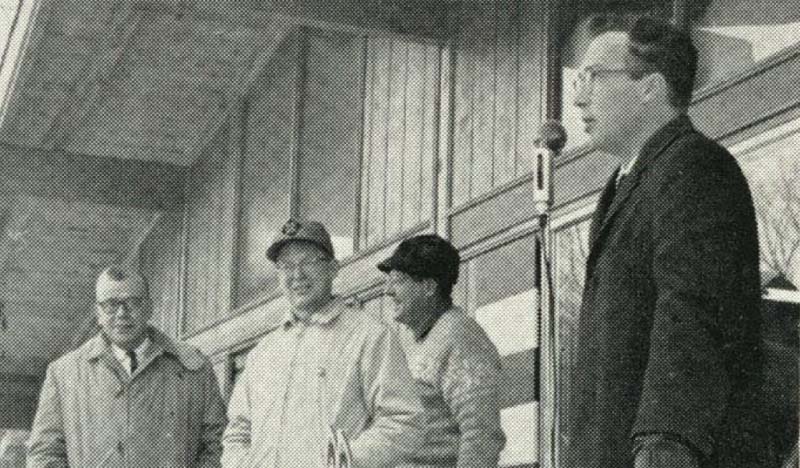 The dedication of Squaw Mountain in December 1963