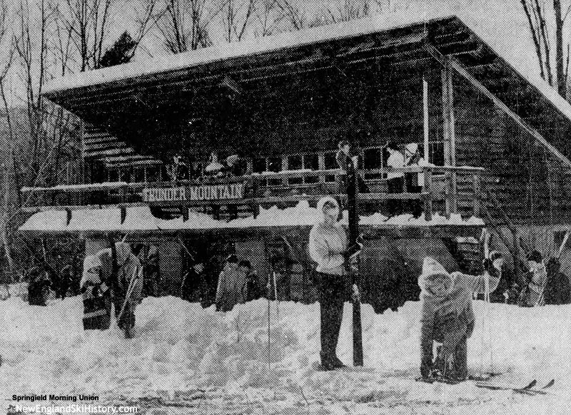 The Thunder Mountain base lodge circa the 1950s