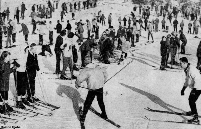 Boston Globe Ski Clinic at Boston Hill (December 1962)