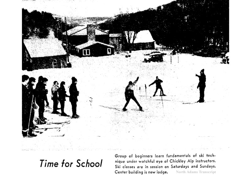 Ski school in the late 1960s