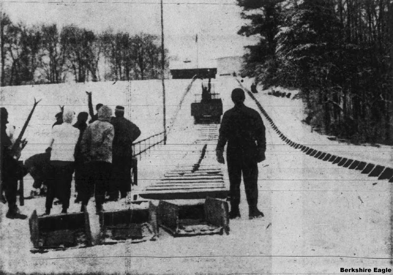 A unique skiing/tobogganing lift (late 1950s)