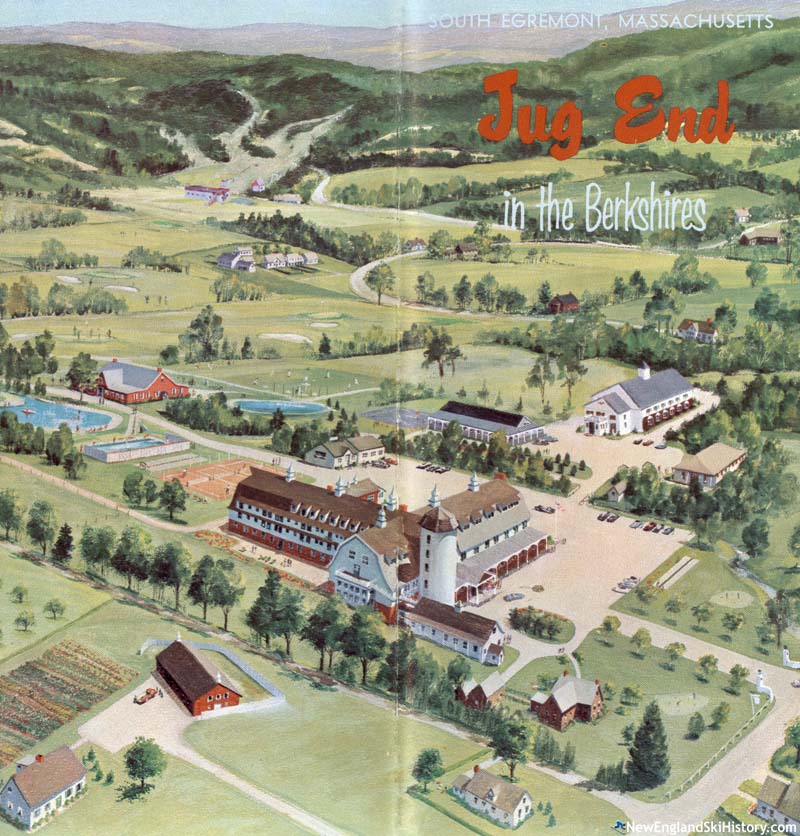 An artist's rendering of the Jug End premises in the late 1960s