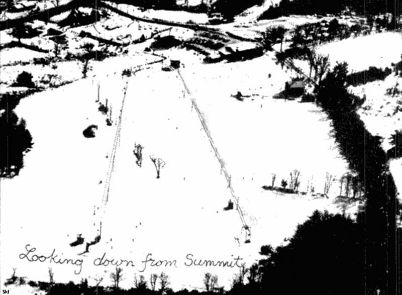 An aerial rendering of Pine Ridge circa the 1970s