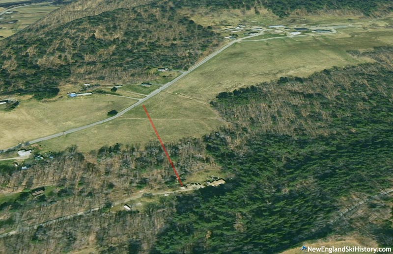 A 2025 Google Earth aerial photo of Sawmill Hill