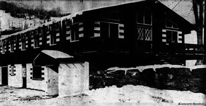 The new base lodge (December 1963)