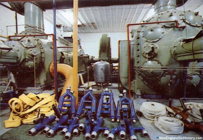 The snowmaking plant circa the 1970s