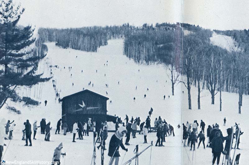 The present day Village Green slope in the 1960s