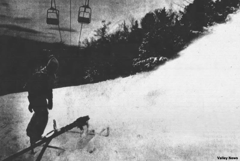 The debut of Sunapee's snowmaking system in December 1982