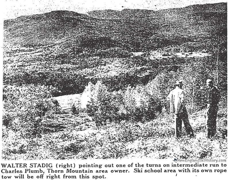 Construction of Thorn Mountain in 1948
