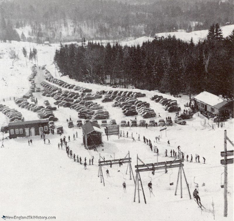 The base area and Lower Chairlift circa the 1940s or early 1950s