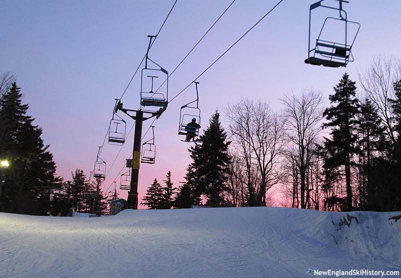 The double chairlift at night (2014)