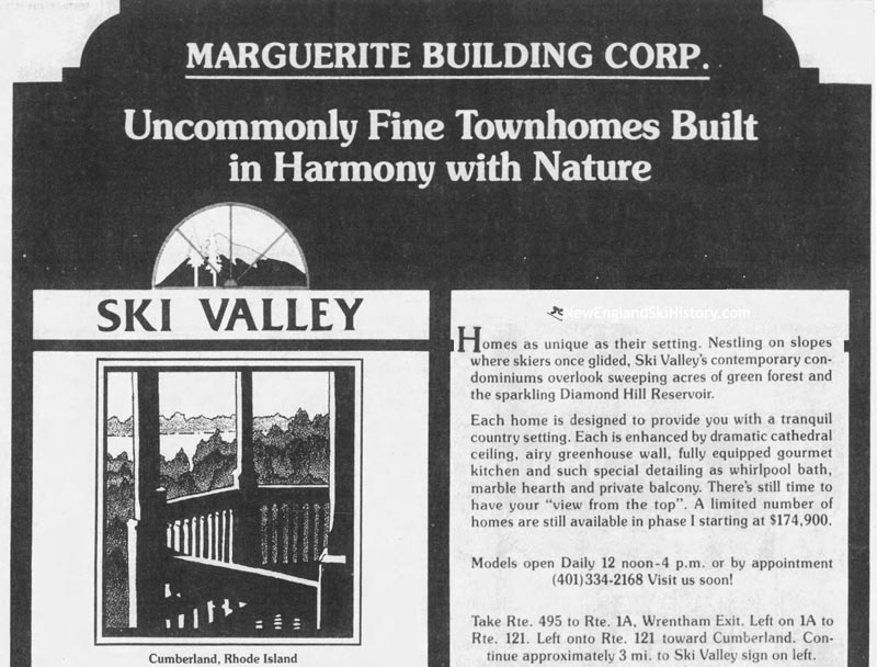1987 Ski Valley real estate development ad
