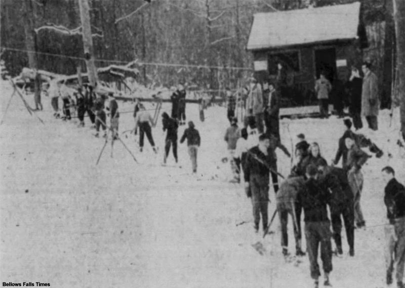 The new Bellows Falls ski area (January 1953)