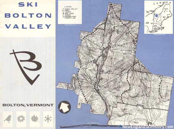 Mid 1960s Bolton Valley development map