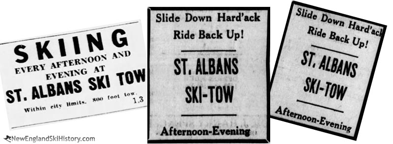 1938 Hard'Ack Rope Tow Advertisements