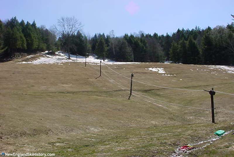 The Hitching Post Farm rope tow in 2002