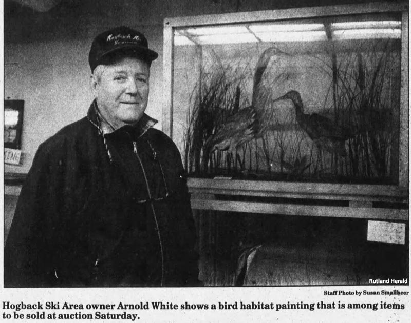 Owner Arnold White on the eve of the auction (October 1993)