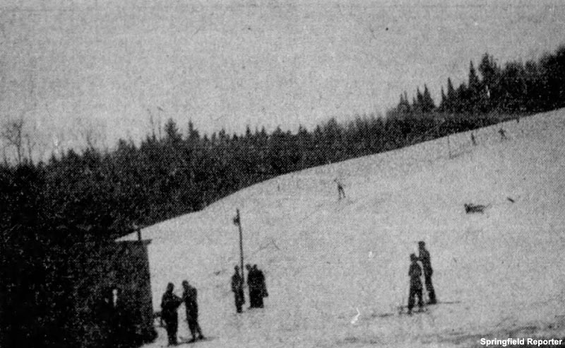 The Okemo Outing Club rope tow circa 1938