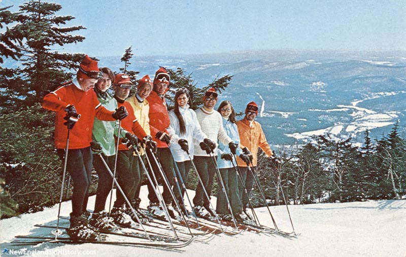 A ski school lesson at Okemo circa the 1960s or 1970s