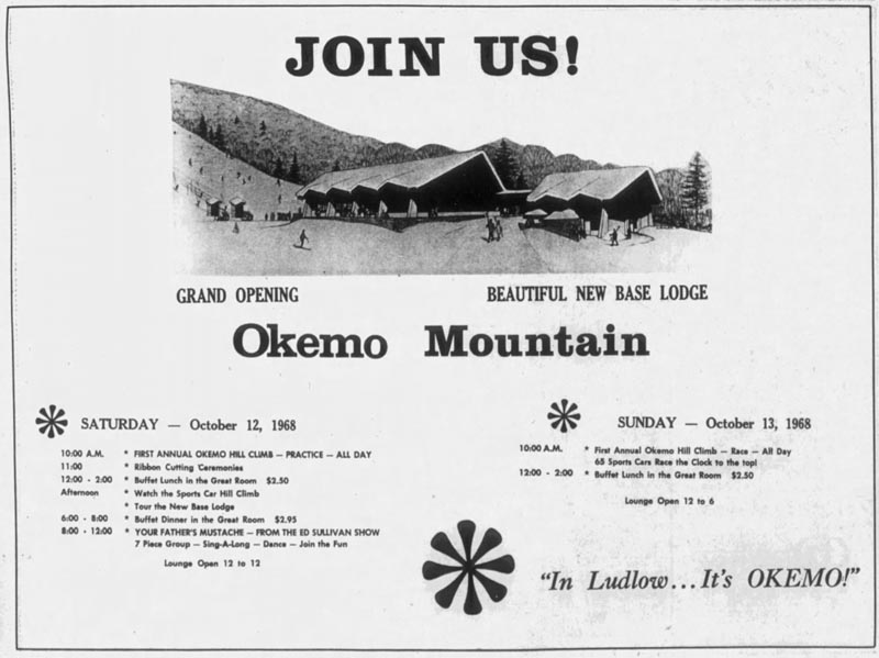 1968 base lodge dedication advertisement