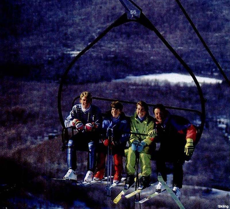 The Summit Express Quad circa the late 1980s or 1990