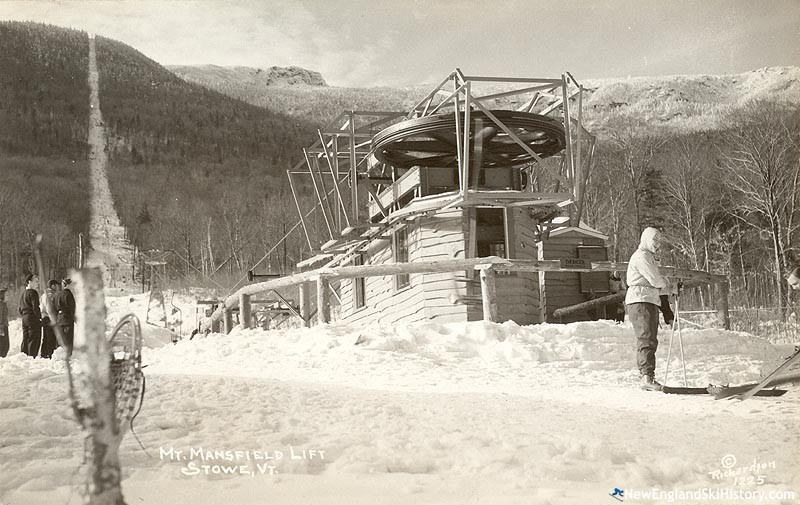 The single chairlift circa the 1940s