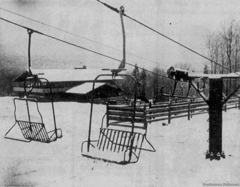 The Tyrolienne Double just before opening in December 1961