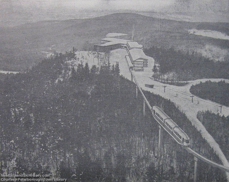 Mt. Agassiz monorail rendering in the July 23, 1964 Petersborough Transcript