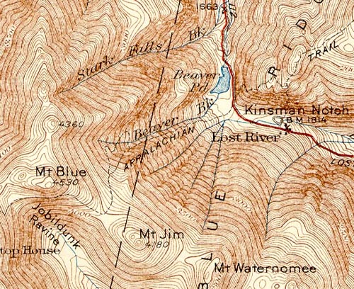 1932 USGS Topographic Map of Mt. Blue