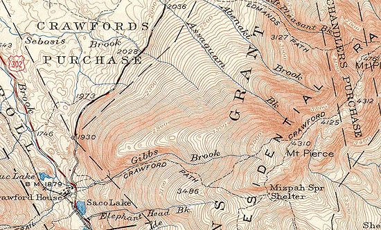 1950 USGS Topographic Map of Mt. Pierce