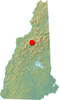 North Twin Mountain location map