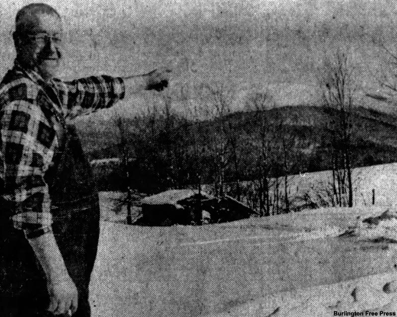 Barney Malone at his property in March 1961