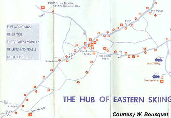 1965 Manchester Chamber of Commerce Location Map