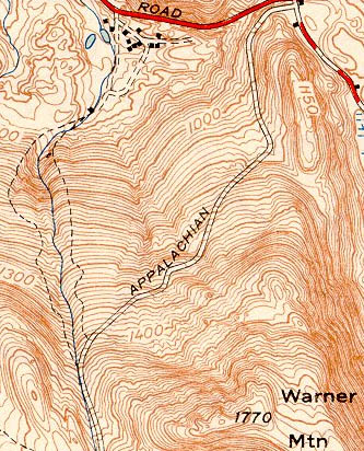 1948 USGS Topographic Map of Warner Mountain