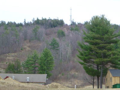 Bean Hill as seen in 2004 from the Highlands base area