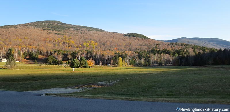 Little Wildcat Mountain (Wildcat ski area located far right) as seen from the bottom of the Mt. Washington Auto Road (2012)