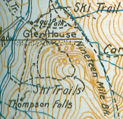 1934 AMC map of Little Wildcat Mountain