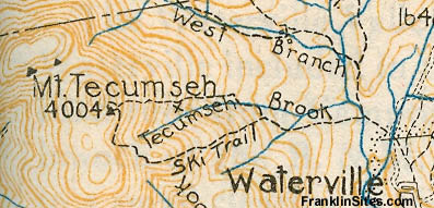 1934 AMC Map of Mt. Tecumseh
