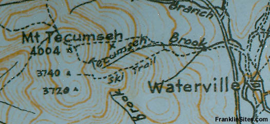 1940 AMC Map of Mt. Tecumseh