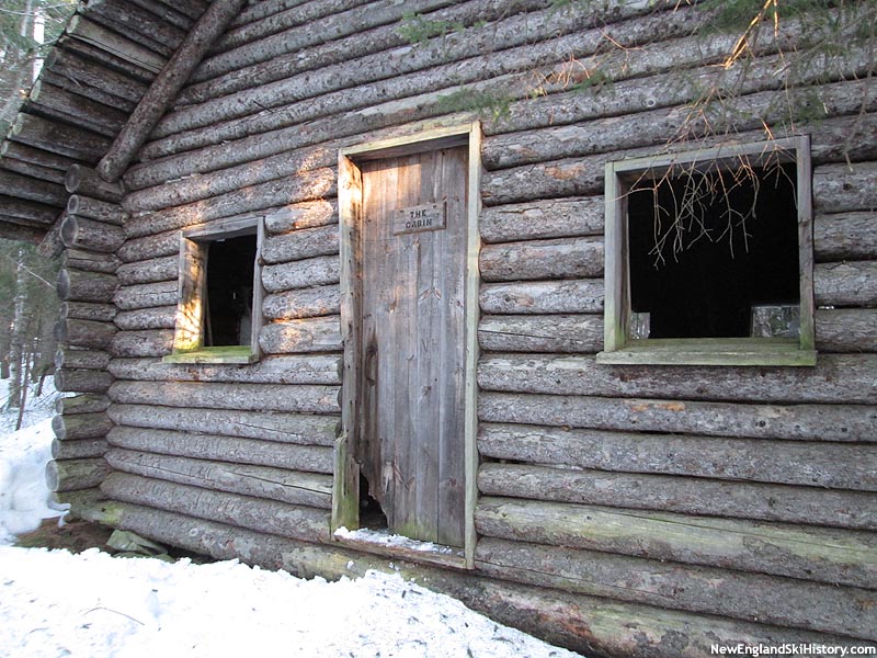 The front of the cabin near the top of the trail (2015)