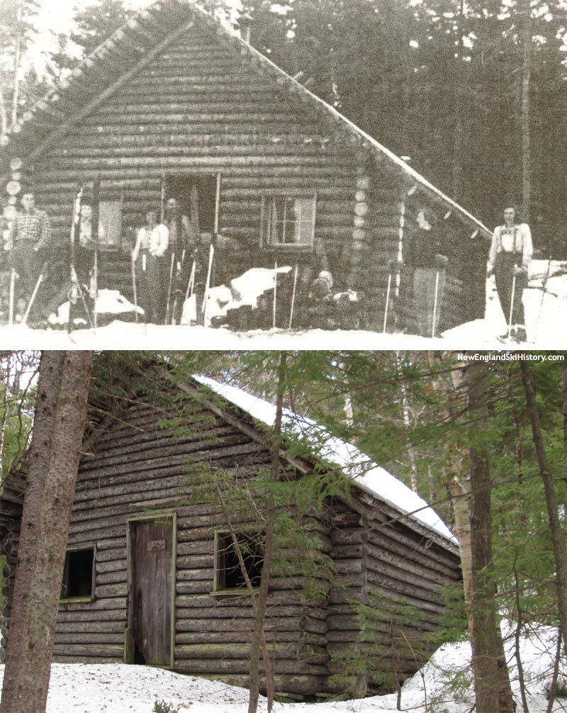 Mt. Whittier Cabin, circa early 1940s and 2015