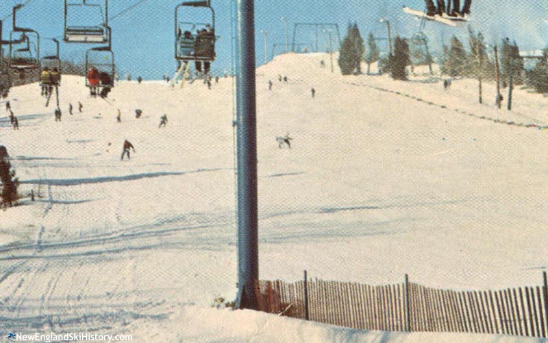 The lift line (right) in the 1970s