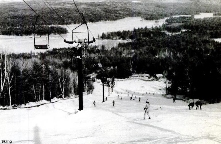 The Pine Double chairlift circa the early 1980s