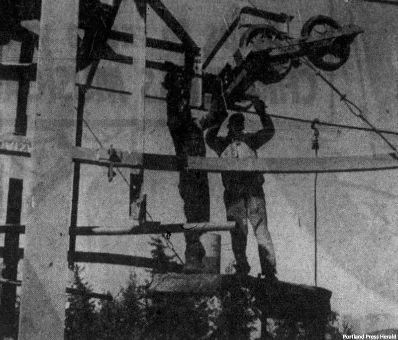 Installation of the lift (1961)